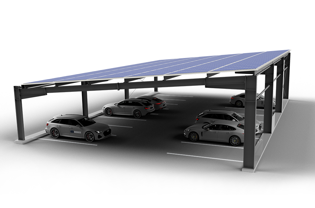 Menke_PV-Parkplatzueberdachung_Pultdach